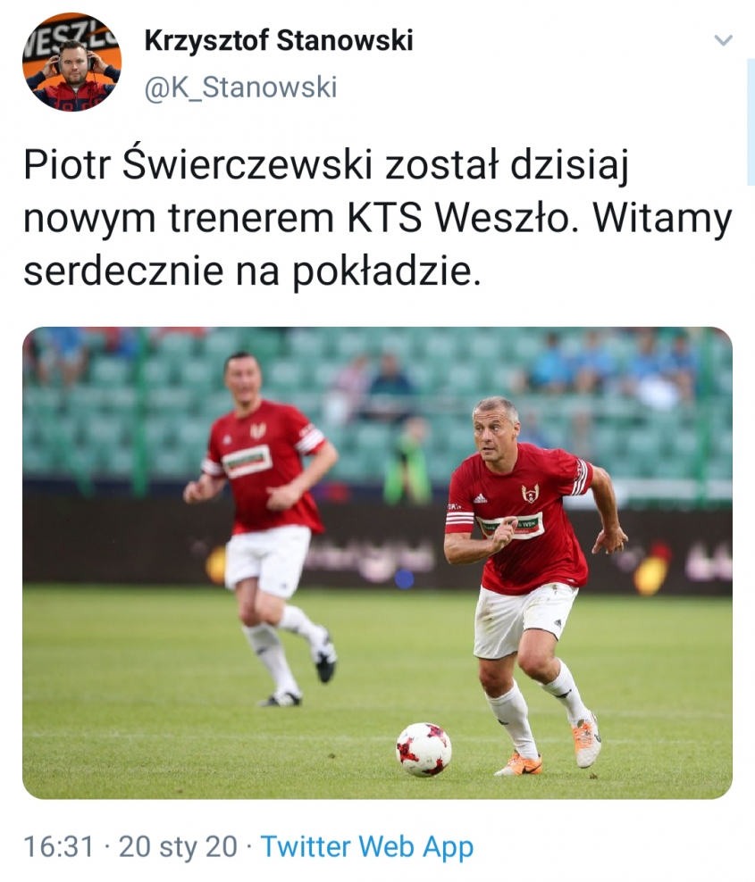 BOMBA! Piotr Świerczewski wrócił na ŁAWKĘ TRENERSKĄ